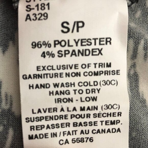 Artizan Robin Signature Pull On Abstract Print Maxi Dress Blk White Sz S NWOT - Picture 9 of 10